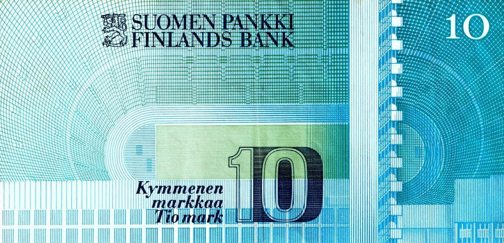 (1986) Банкнота Финляндия 1986 год 10 марок &quot;Пааво Нурми&quot; Puntila - Mäkinen  UNC