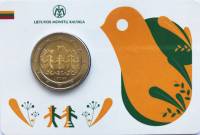 (006) Монета Литва 2018 год 2 евро "Праздник песни"  Биметалл  Буклет