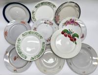 Тарелки 11 шт десертные разные диаметр 20 см