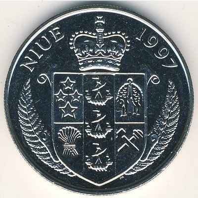 (1997) Монета Остров Ниуэ 1997 год 1 доллар &quot;В память о принцессе Диане&quot;  Медь-Никель  UNC