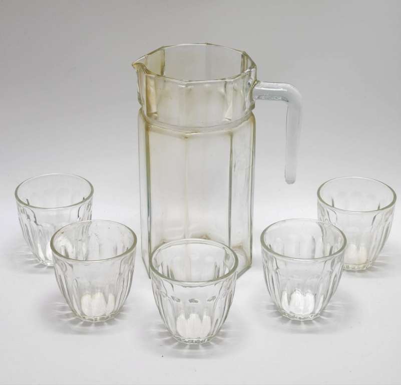 Графин и 5 стаканов стекло