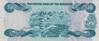  Банкнота Багамские острова Багамы 1984 год 10     UNC