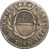 (№1787km49 (10 Kreuzers)) Монета Швейцария 1787 год 2frac12; Batzen (10 Kreuzers)