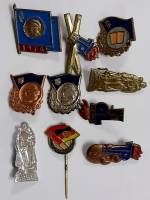 Набор значков знаков (8 шт.) ГДР "Значки ГДР" На булавке 