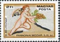 (1978-051) Марка Венгрия "Ангел"    День почтовой марки. Мозаичные пано III Θ