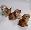 Набор миниатюр "Щенки", керамика, 3 шт (сост. на фото)