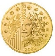 (№2008km1531) Монета Франция 2008 год 100 Euro (Председательства Франции в Европейском Союзе)