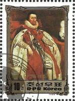 (1984-118) Марка Северная Корея "Джеймс I"   Портреты правителей Европы III O