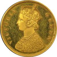 (№1862km472a) Монета Индия 1862 год frac12; Rupee (Пруф-Лайк Оттиск)