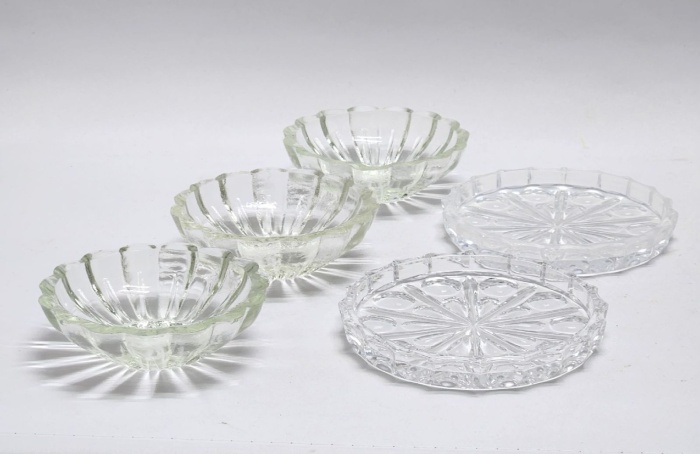 Креманки подставки 5 шт стекло