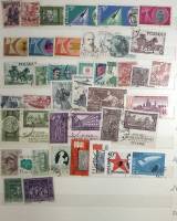 - Набор марок Польша 41 шт  Гашёные .  Θ