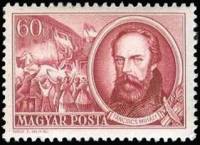 (1952-012) Марка Венгрия "Михай Танчич"    Борцы за свободу 1848 года III Θ