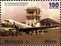 (№2011-1873) Марка Малайзия 2011 год "100 лет авиации", Гашеная