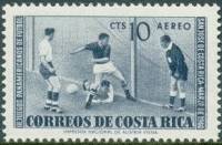 (№1960-549) Марка Коста-Рика 1960 год "Панамериканский Чемпионат По Футболу", Гашеная