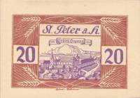 (№1920) Банкнота Австрия 1920 год "20 Heller"