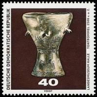 (1970-024) Марка Германия (ГДР) "Барабан"    Археология II Θ