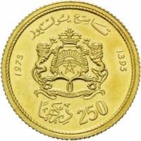 () Монета Марокко 1975 год 250  ""    AU
