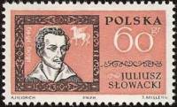 (1962-025) Марка Польша "Юлиуш Словацкий"   Личности II Θ