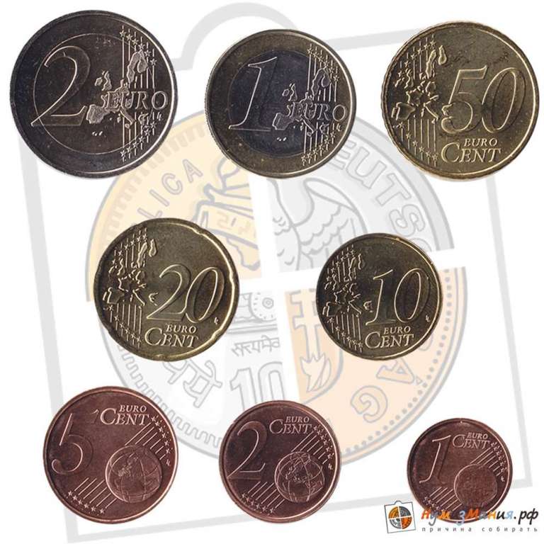 (2006) Набор монет Евро Ирландия 2006 год   UNC