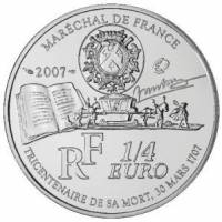 (№2007km1461) Монета Франция 2007 год frac14; Euro (Вобан)
