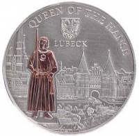 (2009) Монета Острова Кука 2009 год 5 долларов "Любек"   UNC