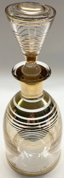 Графин штоф стекло позолота СССР
