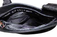 (П-16ат/63) Планшет мужской "Александр" Текстиль со вставками из натуральной кожи, 1 большое отделен