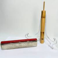 Губная гармошка гармоника и флейта - свисток Германия народные инструменты 2 предмета