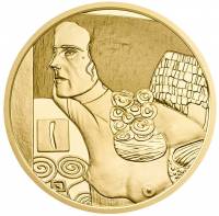 (013) Монета Австрия 2014 год 50 евро "Юдифь II" 1. Памятные Золото Au 986  PROOF