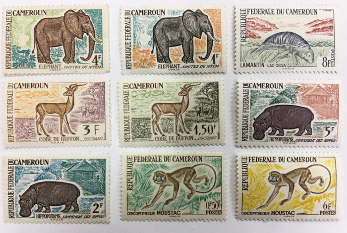 (--) Набор марок Камерун &quot;9 шт.&quot;  Негашеные  , III O