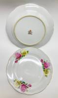 Тарелки столовые, цветы, Китай, времен СССР, 3 шт