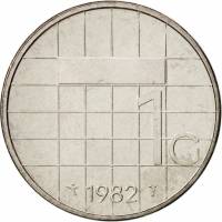 () Монета Нидерланды (Голландия) 1982 год 1 гульден ""  Акмонитал  UNC