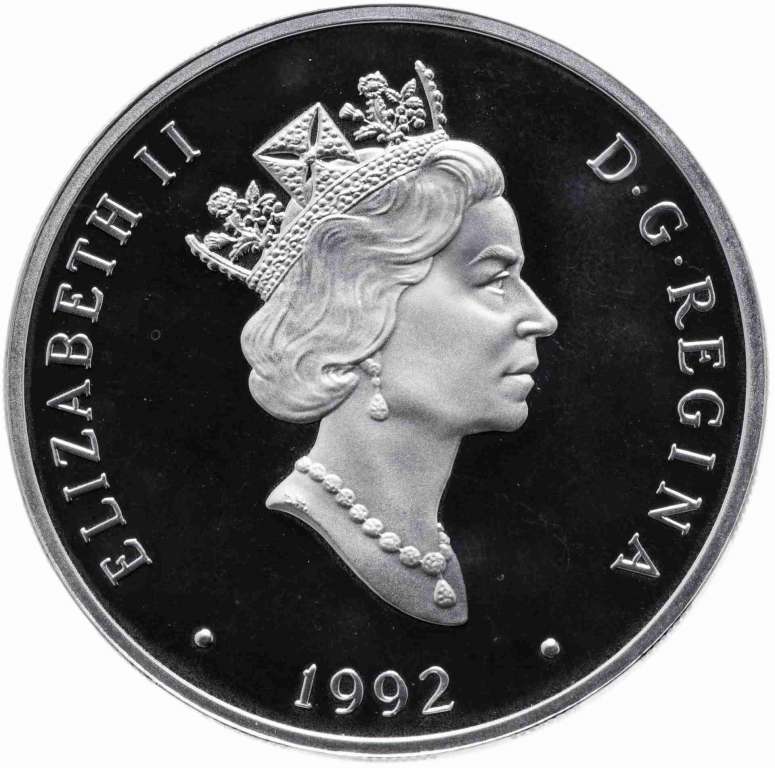 (1992) Монета Канада 1992 год 20 долларов &quot;Биплан De Havilland DH.60 Moth&quot;  Серебро Ag 925, Позолота