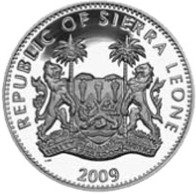 (№2009km371) Монета Сьерра-Леоне 2009 год 10 Dollars (Капуцинов Обезьяна)