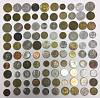 Набор иностранных монет, разные страны, года, номиналы, 100 шт. (сост. на фото)