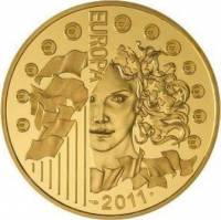 (№2011km1793) Монета Франция 2011 год 200 Euro (30 лет музыкальные фестивали)