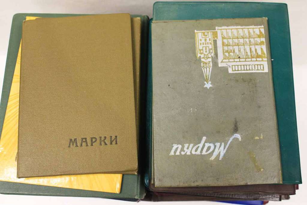 Набор альбомов для марок, маленький размер, 31 шт, СССР (сост. на фото)