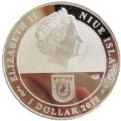 () Монета Остров Ниуэ 2012 год 1 доллар ""   AU