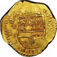 (№1640km136.2) Монета Испания 1640 год 8 Escudos (Мадриде Короновали М - Б,В/ПБ,а/V,А,/Б,)