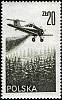 (1977-002) Марка Польша "Самолет PZL-106A Kruk"    Современная авиация III Θ