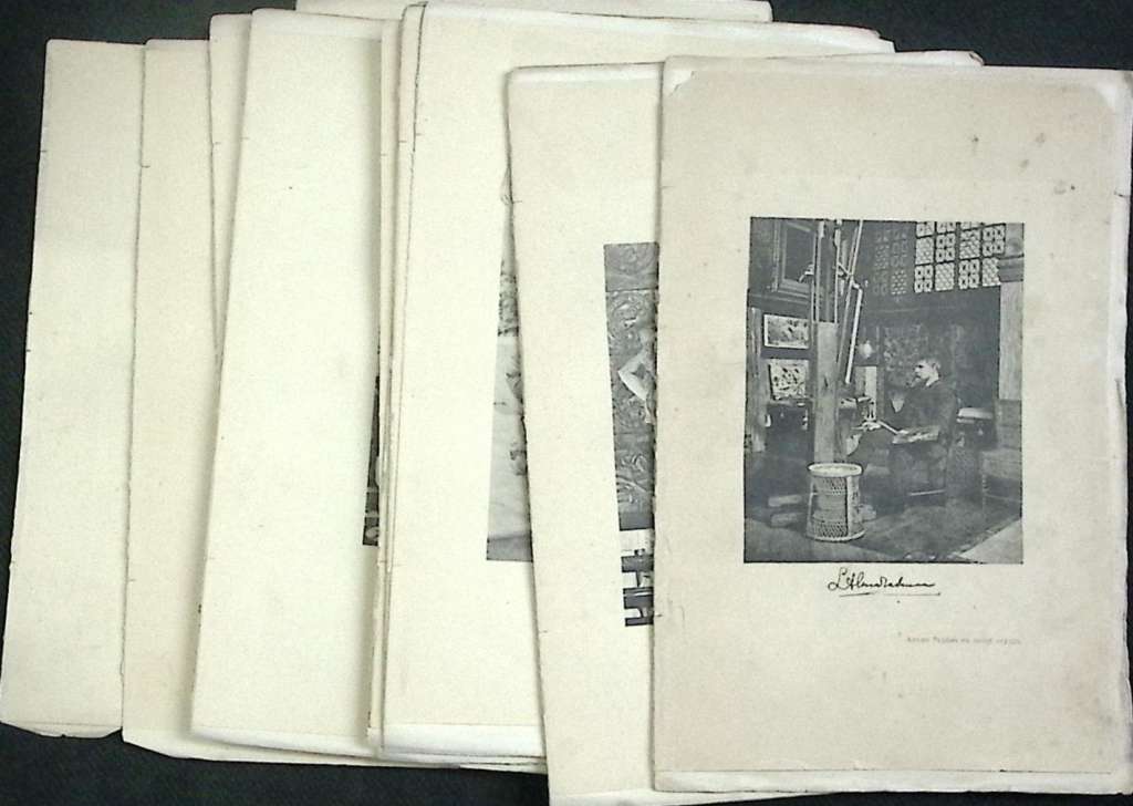 Книга Знаменитые художники. Альма Тадема 1897 Ф. Булгаков Санкт-Петербург Твёрдая обл. 48 с. С ч/б и