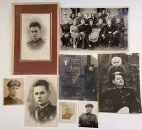 Старинные ретро винтажные фотографии 8 штук (военые, люди в форме)