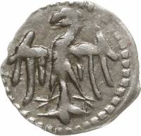 (№1386) Монета Польша 1386 год 1 Denar