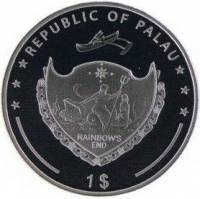 (№2010) Монета Палау 2010 год 1 Dollar (Тотус Tuus)