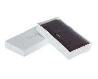 Кошелёк женский "IVORX", Натуральная кожа, 3 отделения, Магнит, поцелуй, "Рептилия", Коричневый