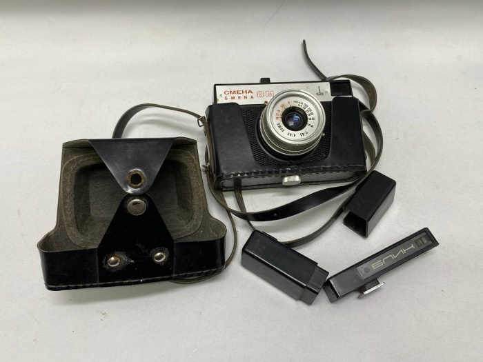 Фотоаппарат Смена 8М фотовспышка (состояние на фото)