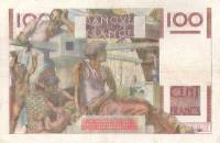 (№1954P-128e.6) Банкнота Франция 1954 год "100 Francs" (Подписи: Gouin d'Ambričres  Gargam)
