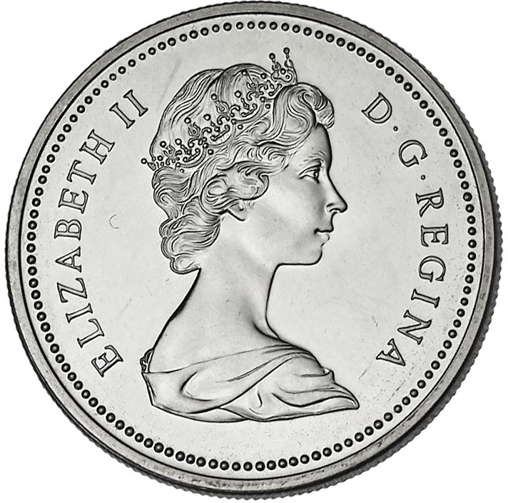 (1971) Монета Канада 1971 год 1 доллар &quot;Британская Колумбия. 100 лет&quot;  Серебро Ag 500  UNC