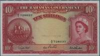 (№P-14c) Банкнота Багамские острова 1953 год 10 Shillings "Багамский шиллинг"