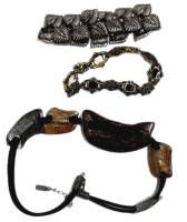 Набор бижутерии, чокер, браслеты, пластик, металл (сост. на фото)